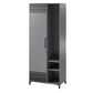Shelby Tall Garage Cabinet with 1 Door & Hanging Rod - Graphite