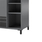 Shelby Tall Garage Cabinet with 1 Door & Hanging Rod - Graphite