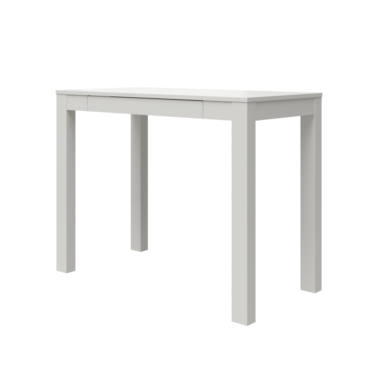 Parsons Minimalistic Desk with Drawer - White