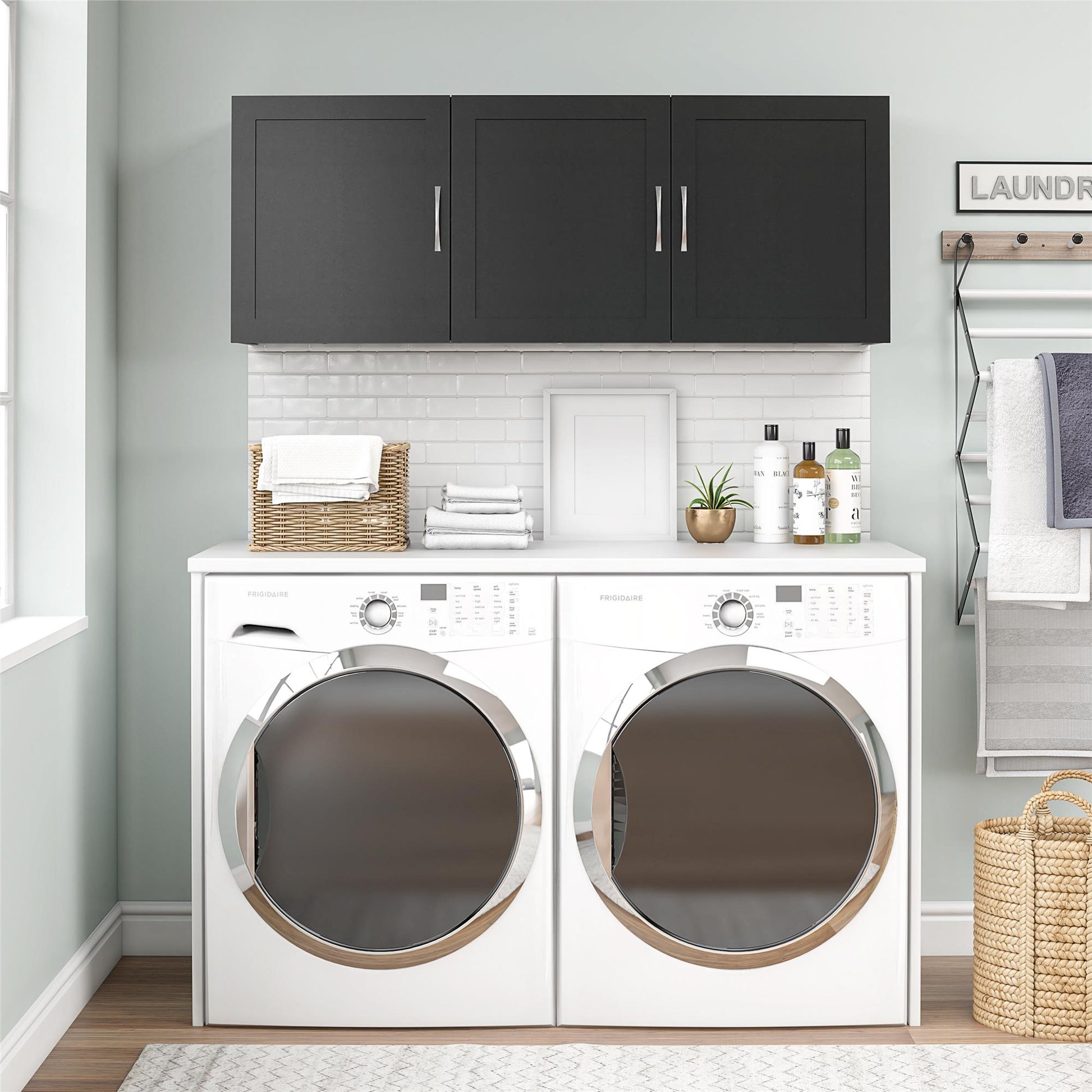 Basin Framed 54" Wall Cabinet - White