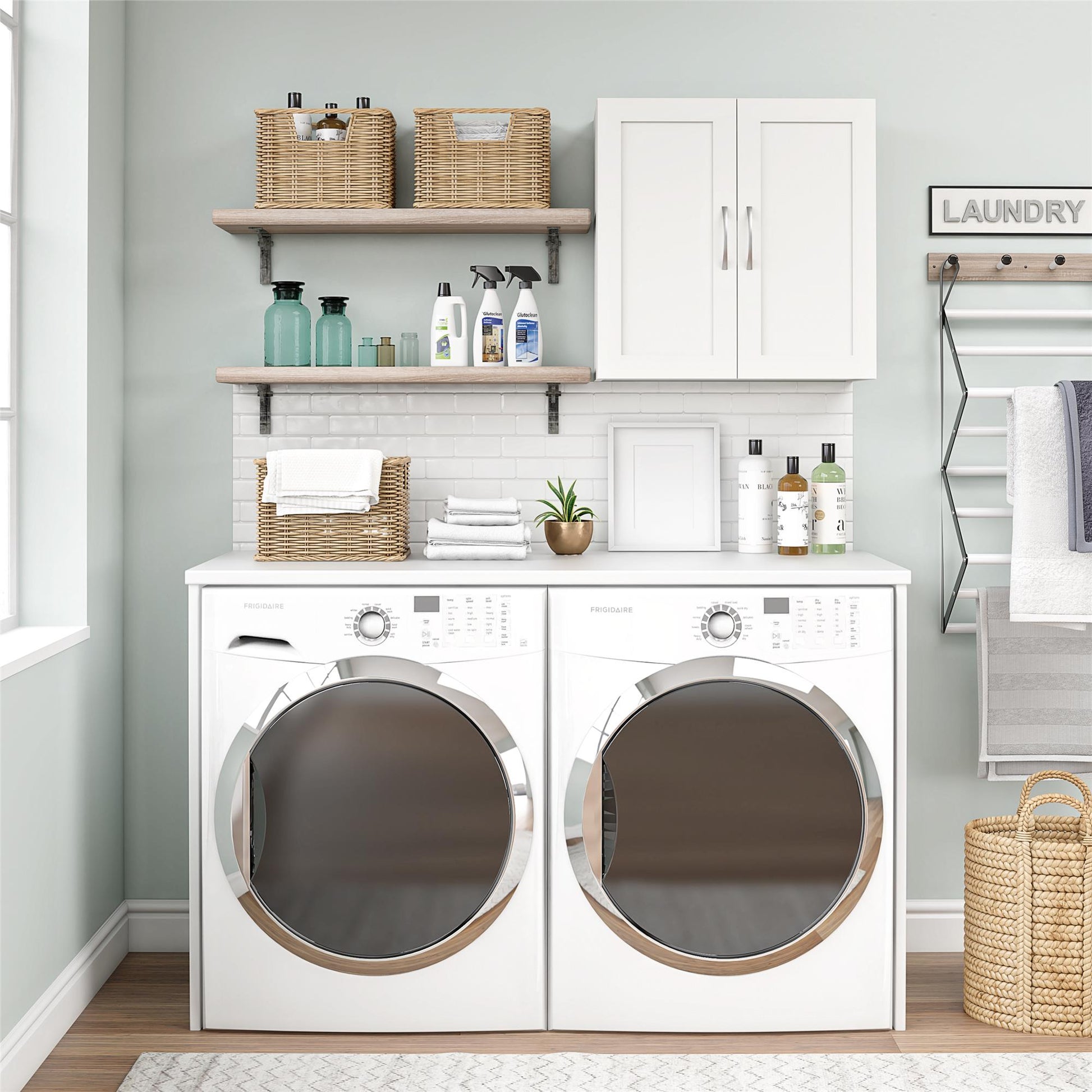Basin Framed 24" Wall Cabinet - White