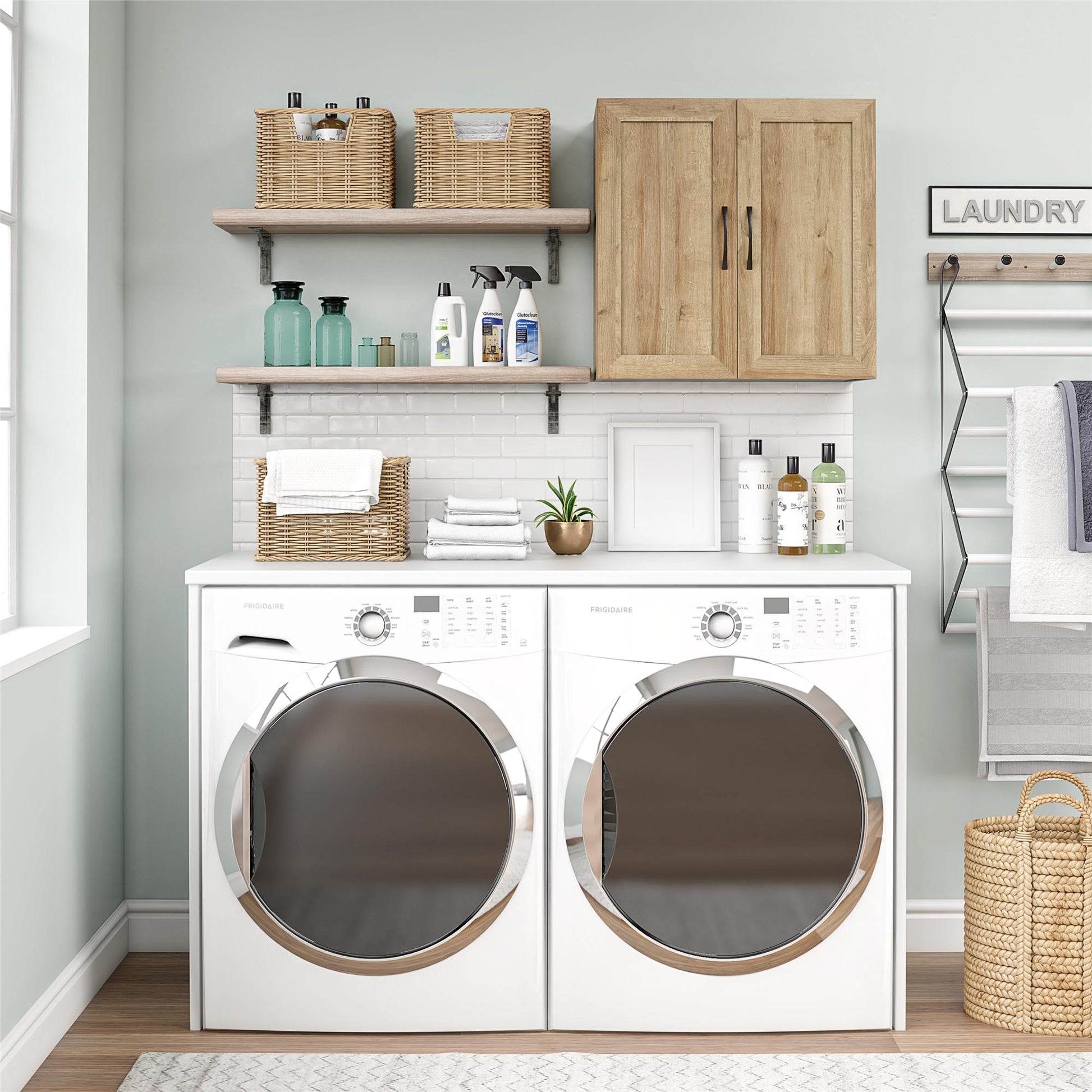 Basin Framed 24" Wall Cabinet - Natural
