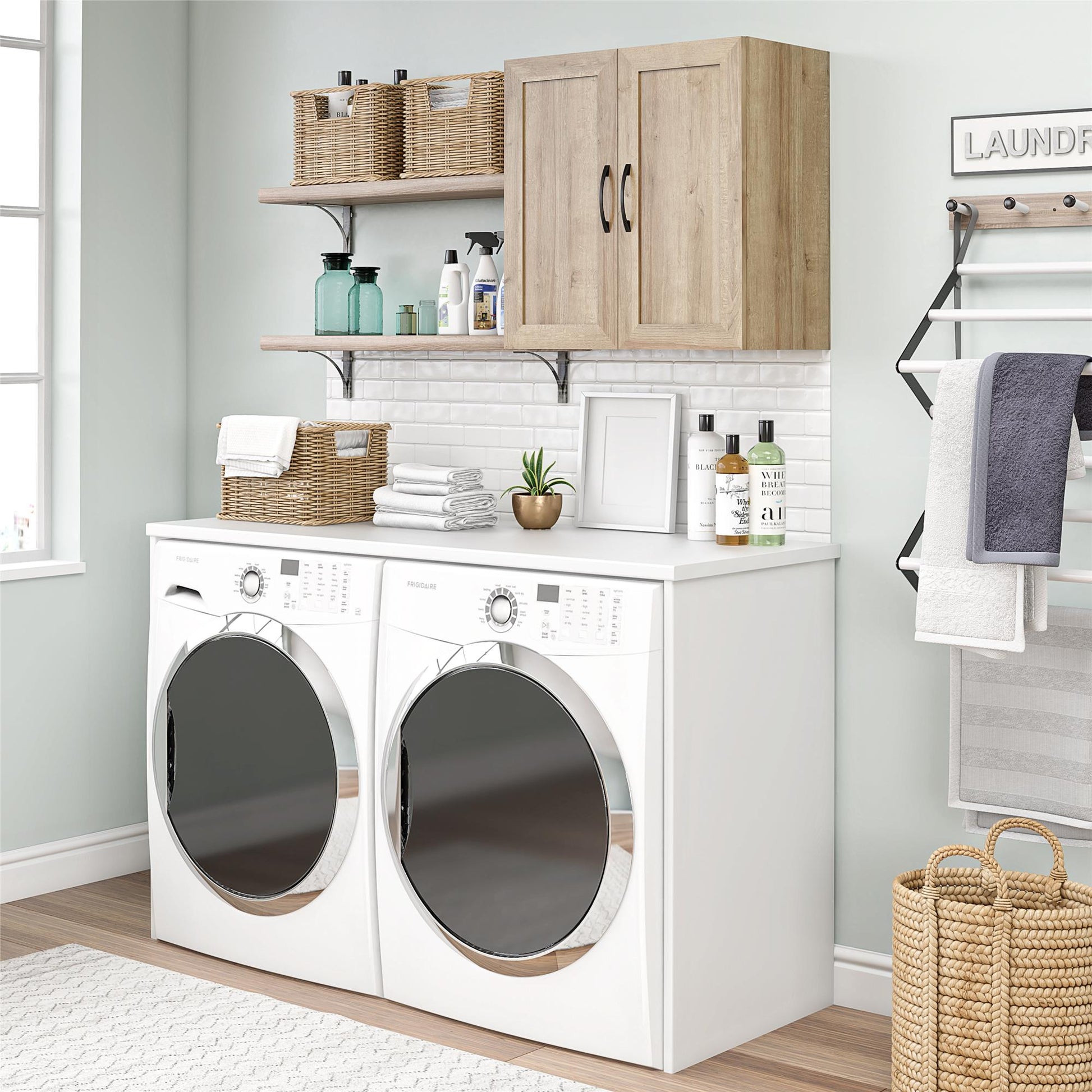 Basin Framed 24" Wall Cabinet - Natural