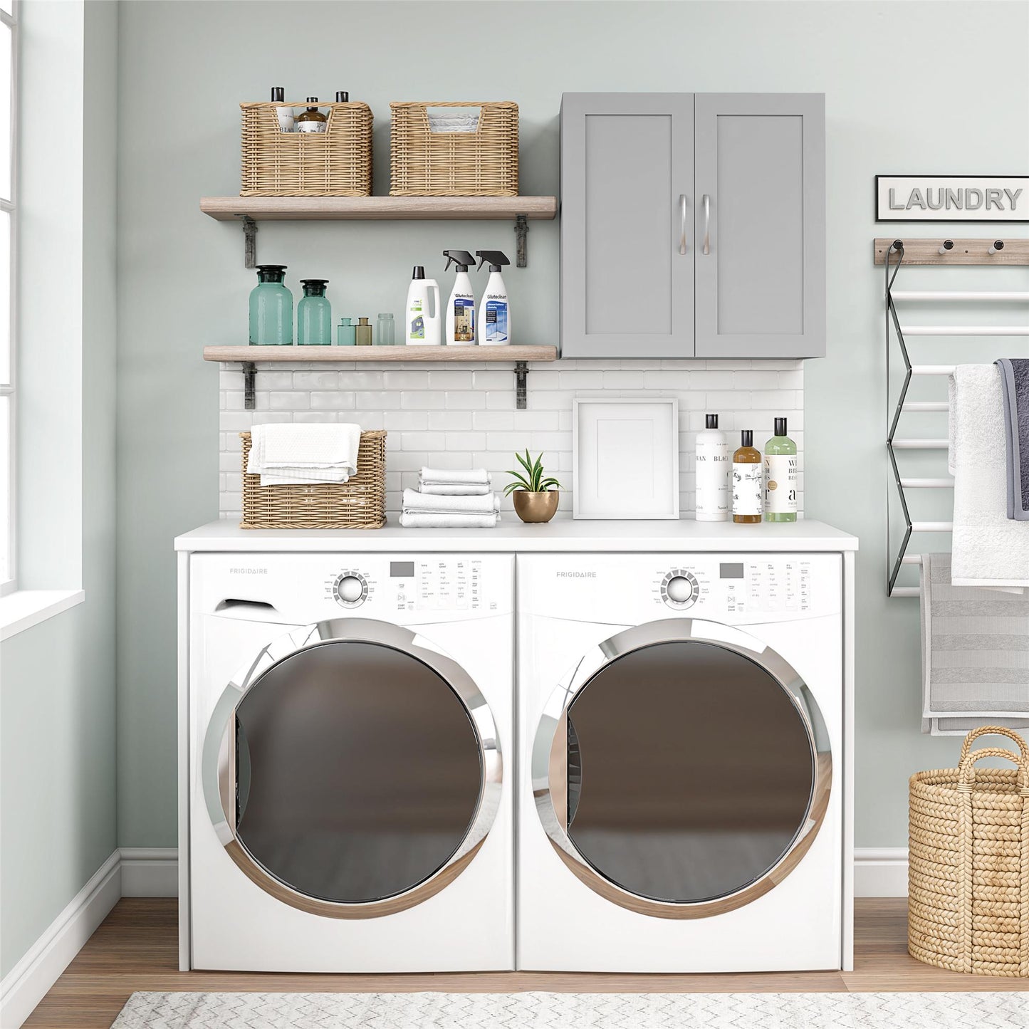 Basin Framed 24" Wall Cabinet - Natural