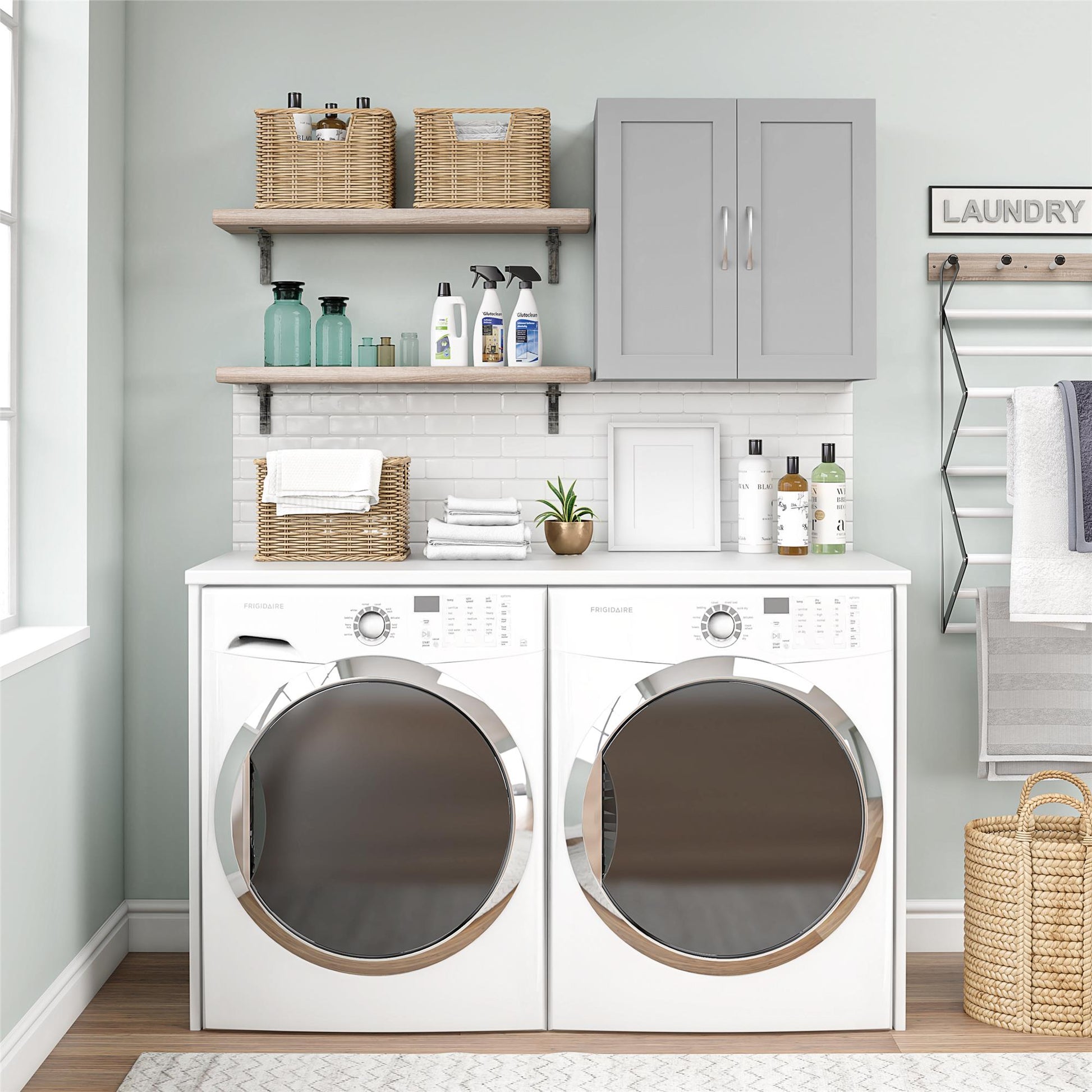 Basin Framed 24" Wall Cabinet - Natural