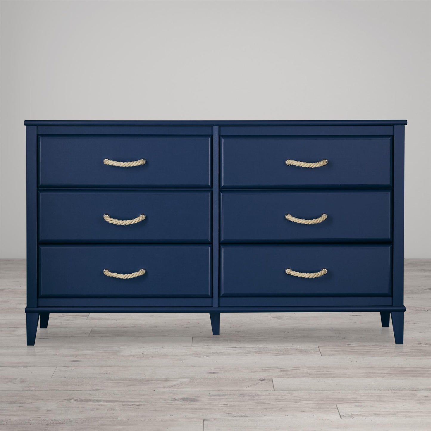 Sierra Ridge Mesa Kids’ 6 Drawer Dresser with Rope Drawer Pulls - Blue