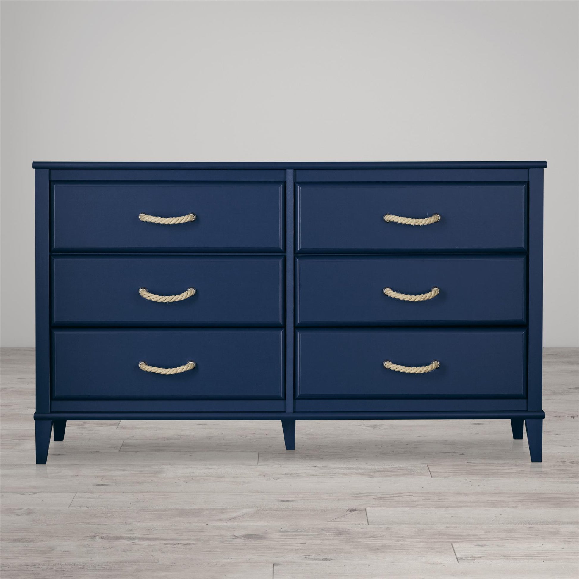 Sierra Ridge Mesa Kids’ 6 Drawer Dresser with Rope Drawer Pulls - Blue