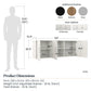 Basin 54" 3 Door Wall Cabinet with Adjustable Shelf - Natural