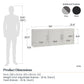 Callahan 54 Inch Multipurpose Utility Wall Cabinet  - White