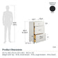 Callahan 24 Inch 3 Drawer Base Cabinet with Adjustable Leg Levelers - White