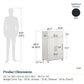 Callahan 24 Inch 1 Drawer and 2 Door Base Storage Cabinet - Black