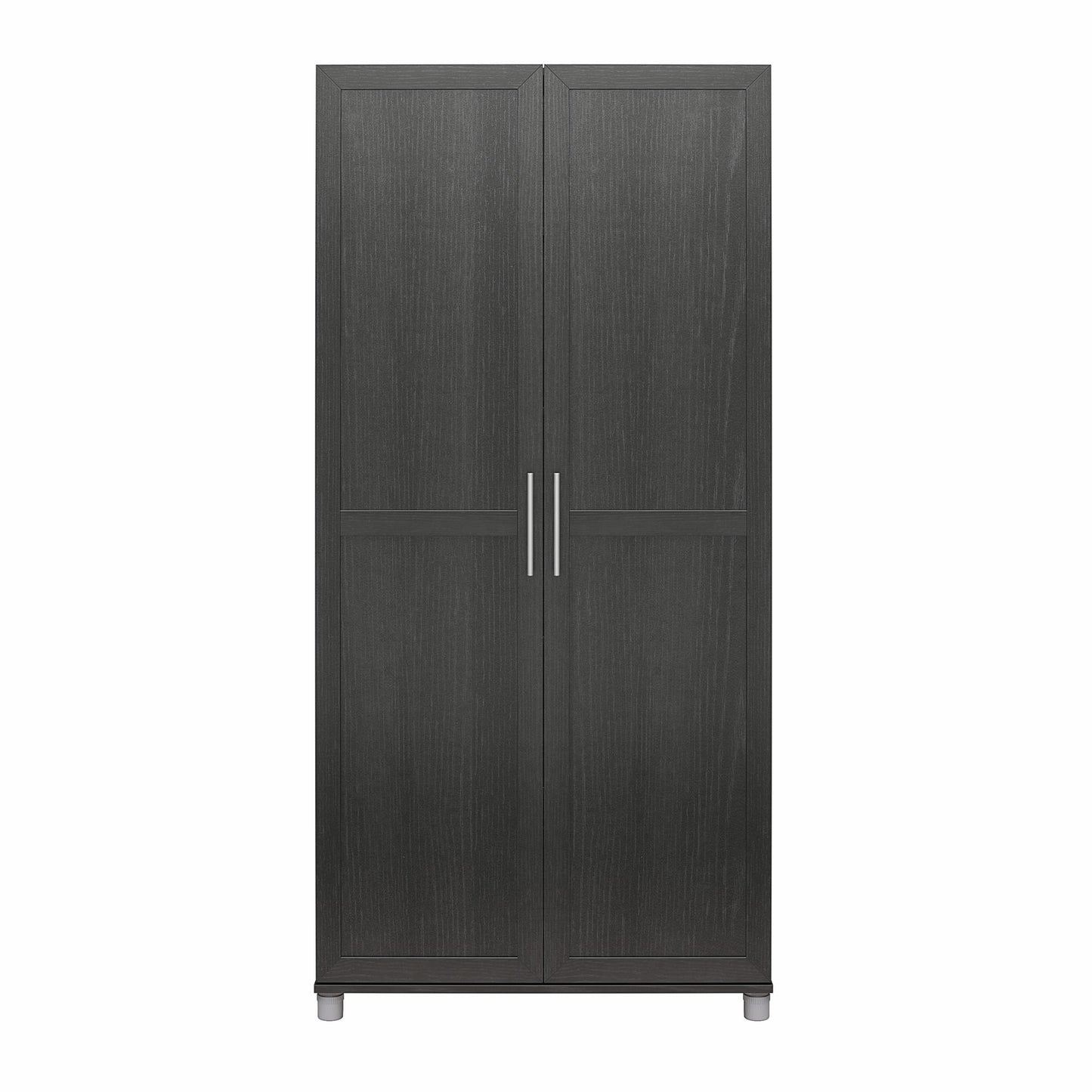 Camberly Framed 36" Utility Storage Cabinet, Black Oak - Black Oak