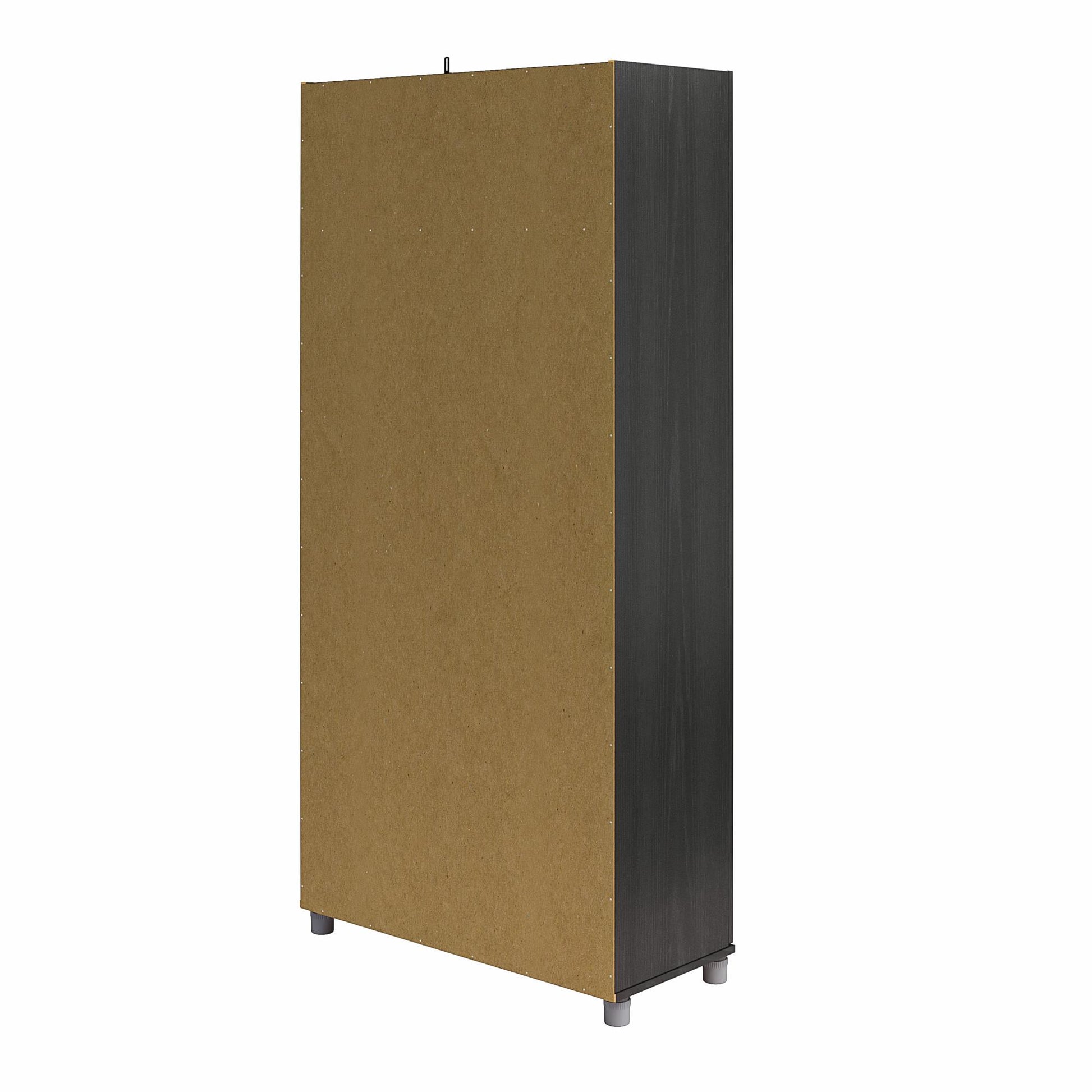 Camberly Framed 36" Utility Storage Cabinet, Black Oak - Black Oak