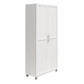 Camberly Framed 36" Utility Storage Cabinet, Ivory Oak - Ivory Oak