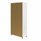 Camberly Framed 36" Utility Storage Cabinet, Ivory Oak - Ivory Oak