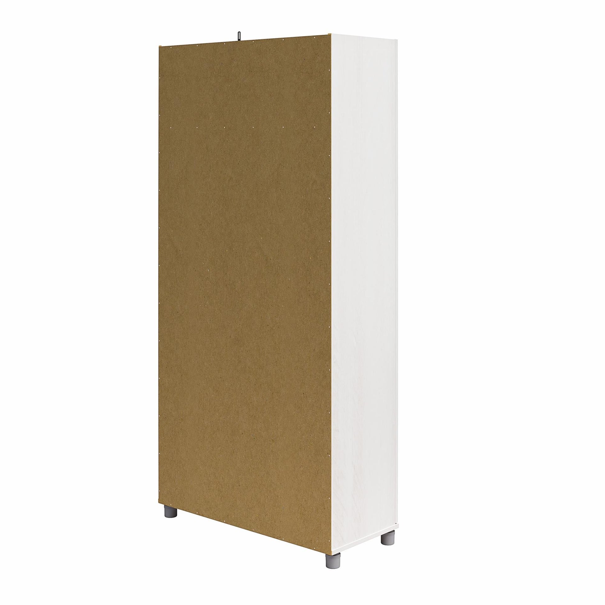 Camberly Framed 36" Utility Storage Cabinet, Ivory Oak - Ivory Oak