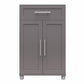 Camberly Framed 2 Door/1 Drawer Storage Cabinet, Graphite Gray - Graphite Grey