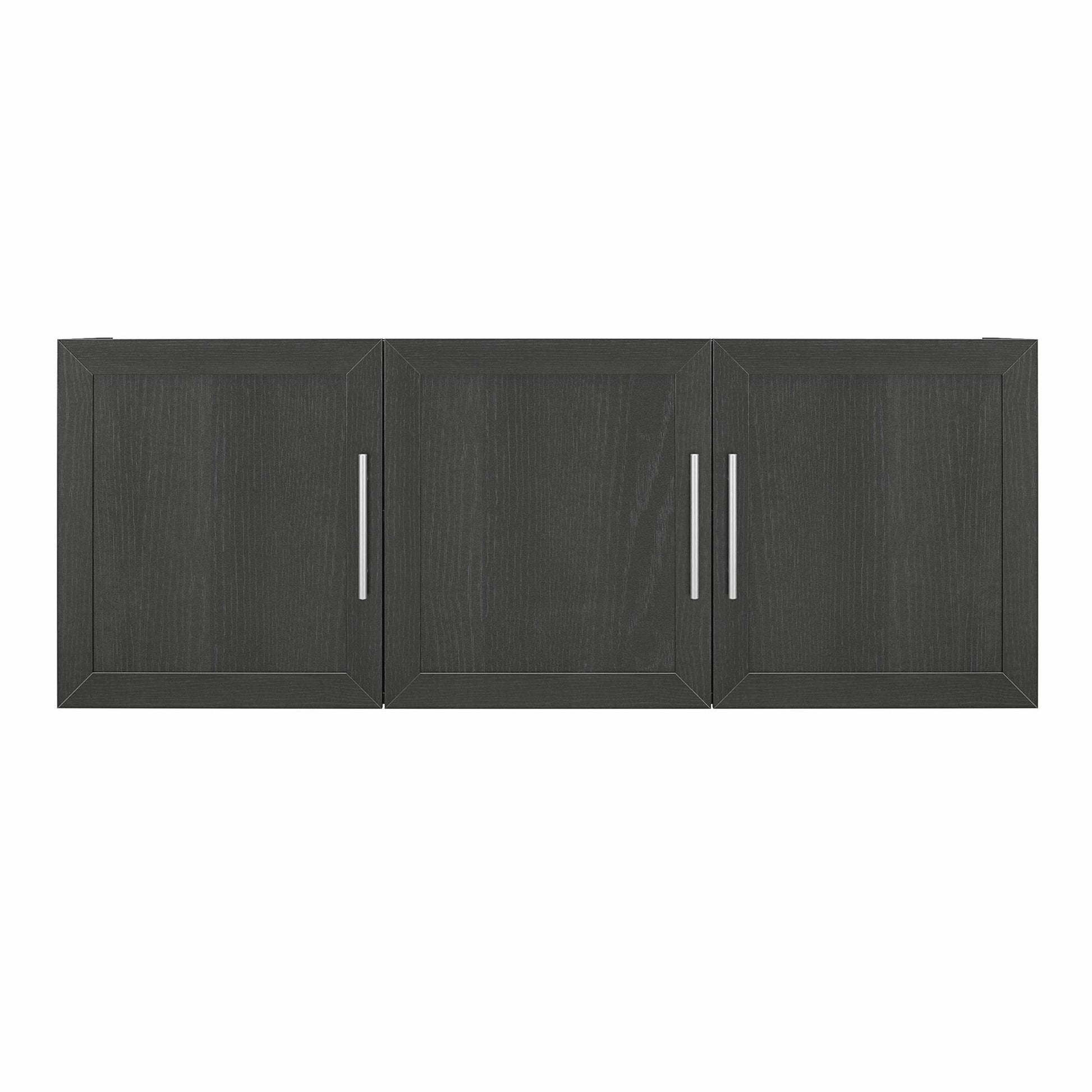 Camberly Framed 54" Wall Cabinet, Black Oak - Black Oak
