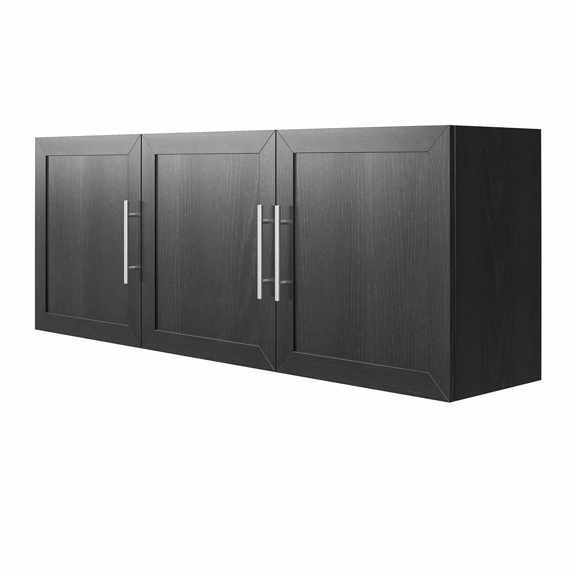 Camberly Framed 54" Wall Cabinet, Black Oak - Black Oak