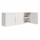 Camberly Framed 54" Wall Cabinet, Ivory Oak - Ivory Oak