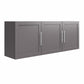 Camberly Framed 54" Wall Cabinet, Graphite Gray - Graphite Grey