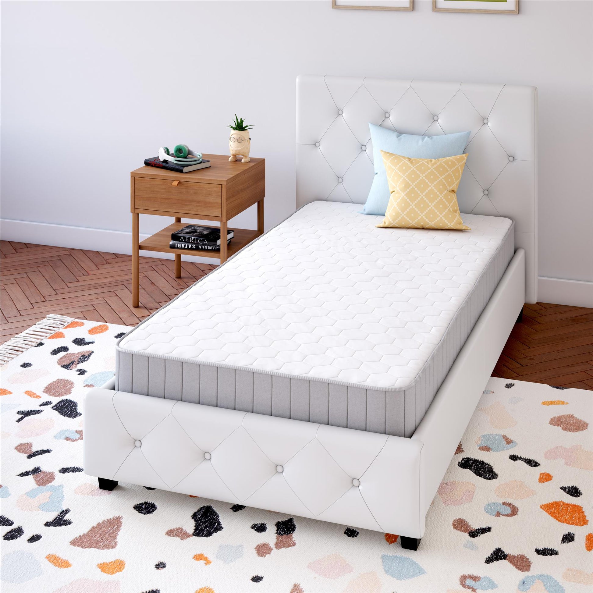 Signature Sleep Tranquility 6” Bonnell Coil Mattress, Twin - White - Twin