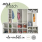 Jocelyn Kids Coat Rack with 9 Cube Storage and 4 Metal Hooks - White