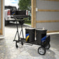 Steel 2 in 1 Hand Truck with 800 lb Weight Capacity - Black / blue