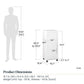 Kendall 16 Inch Stackable Multipurpose Storage Cabinet - White