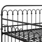 Novogratz Bright Pop Metal Daybed with Trundle, Full/Twin, Black - Black - Full-Over-Twin