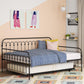 Bright Pop Metal Daybed with Trundle - Black - Twin
