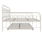 Novogratz Bright Pop Metal Daybed with Trundle, Full/Twin, Off White - Off White - Full-Over-Twin