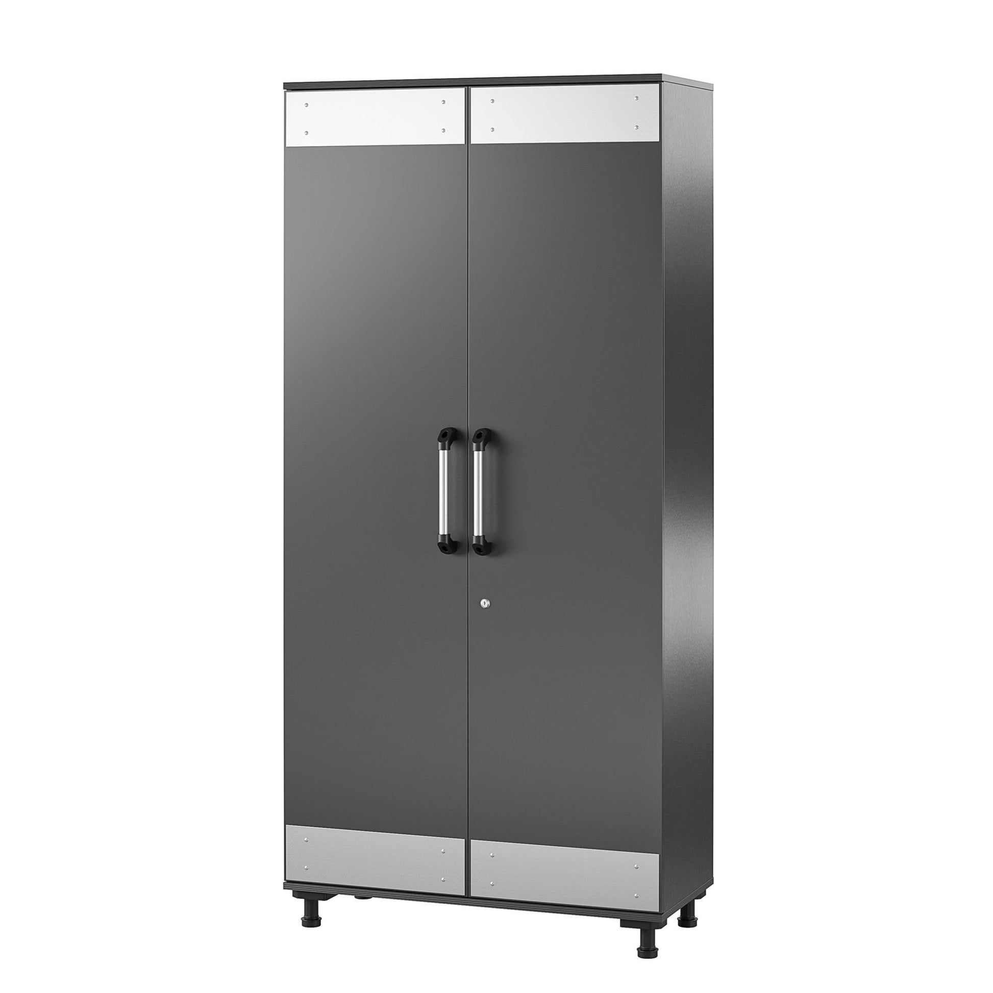 Boss Tall Storage Cabinet - Dark Gray