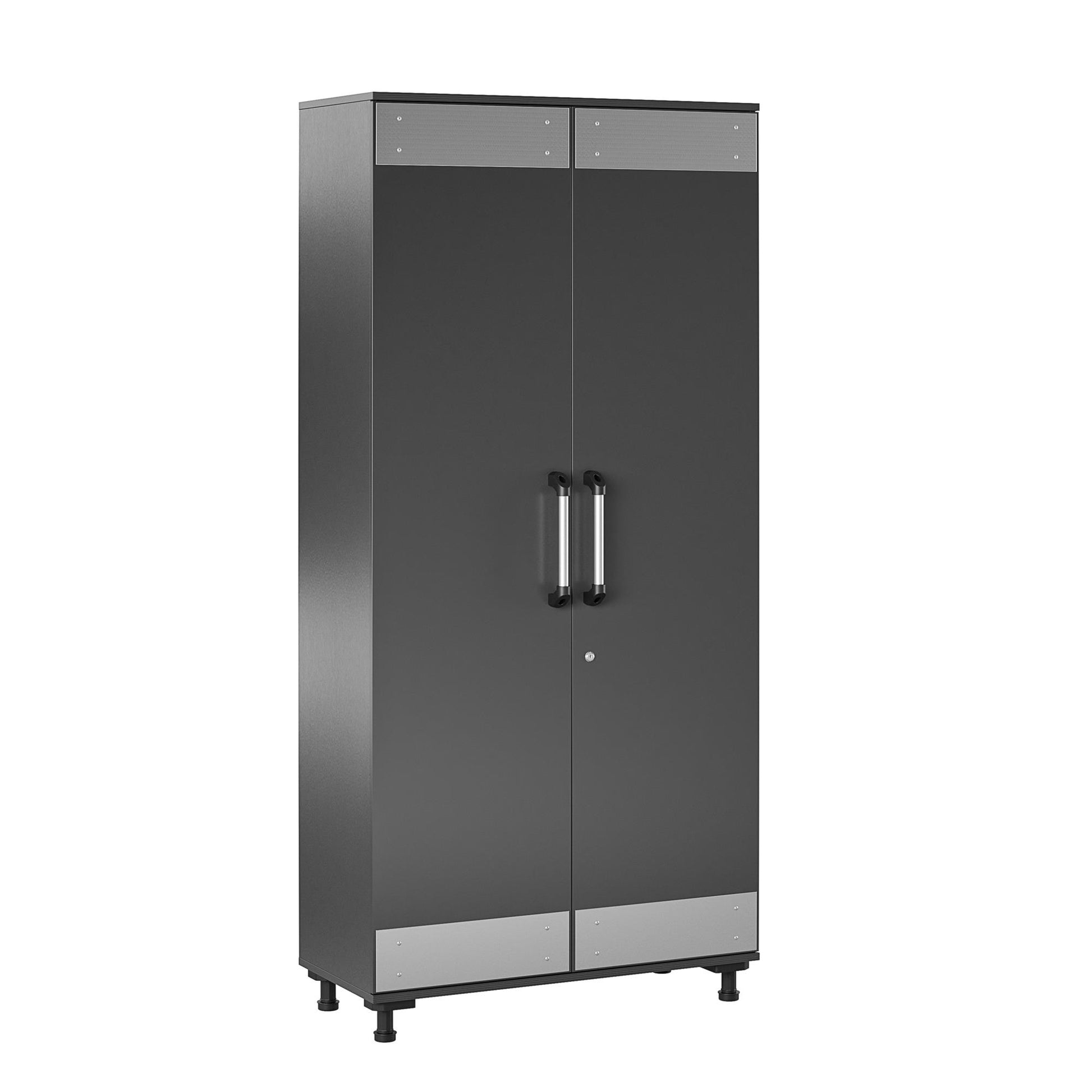 Boss Tall Storage Cabinet - Dark Gray