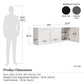 Camberly Framed 54" Wall Cabinet, Graphite Gray - Graphite Grey
