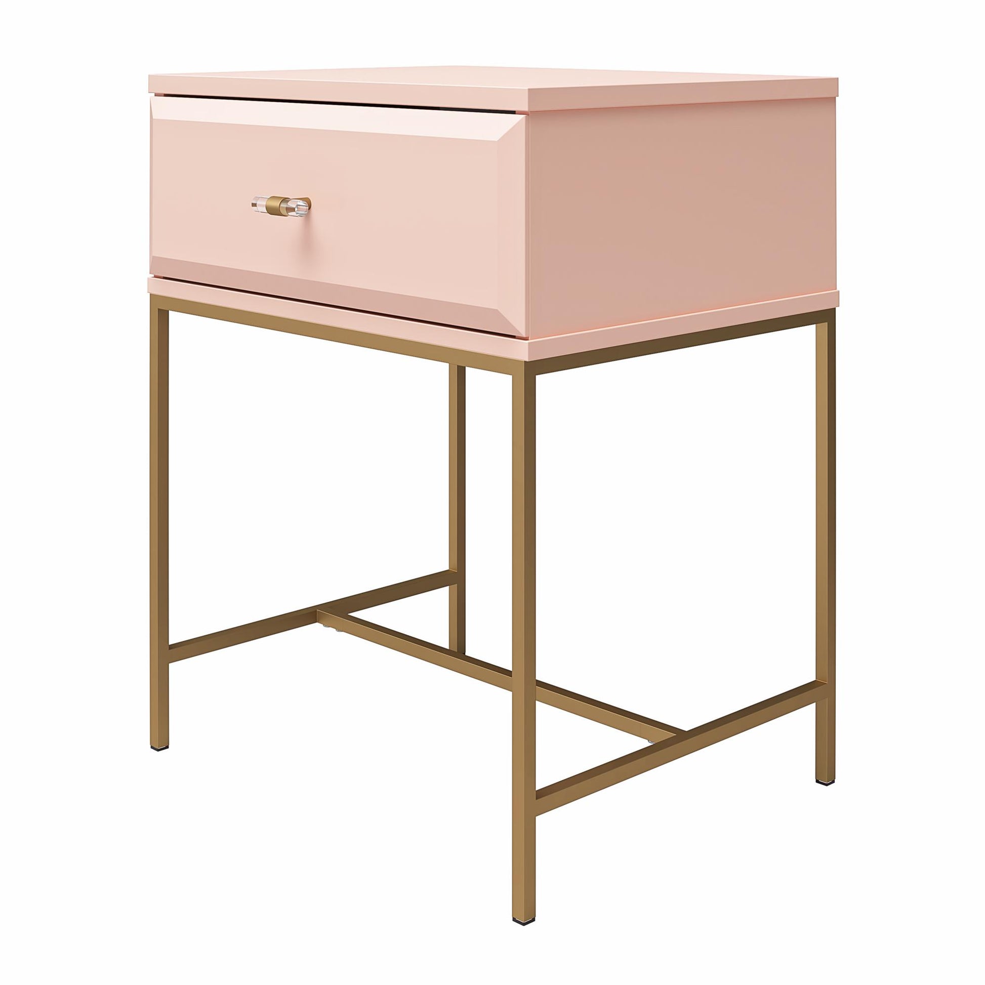 Effie Nightstand - Pale Pink