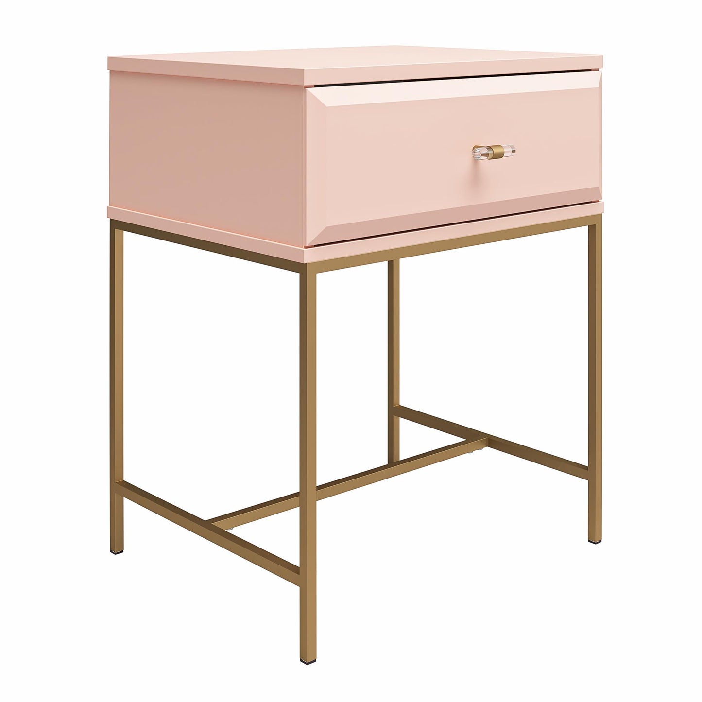 Effie Nightstand - Pale Pink