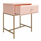 Effie Nightstand - Pale Pink