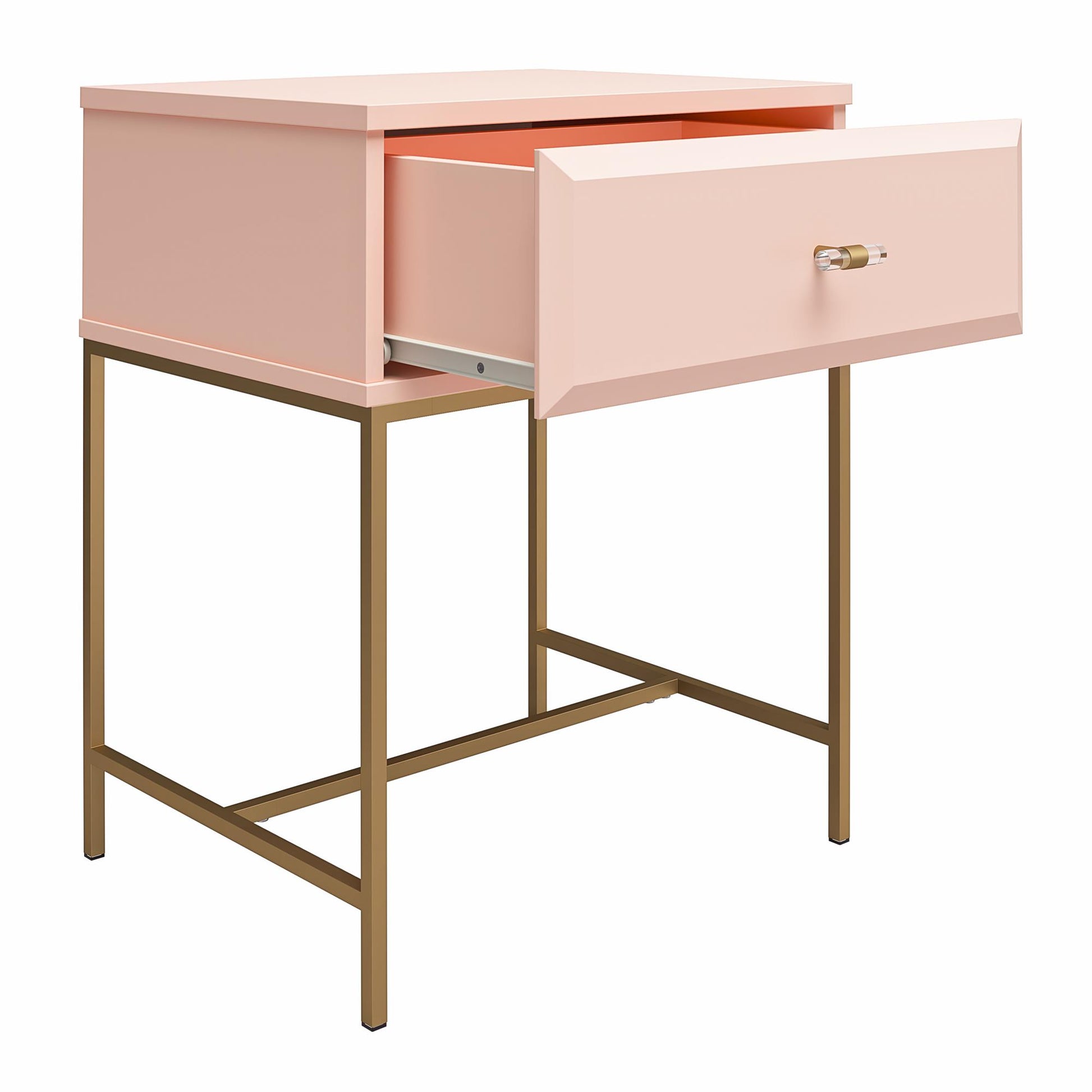 Effie Nightstand - Pale Pink