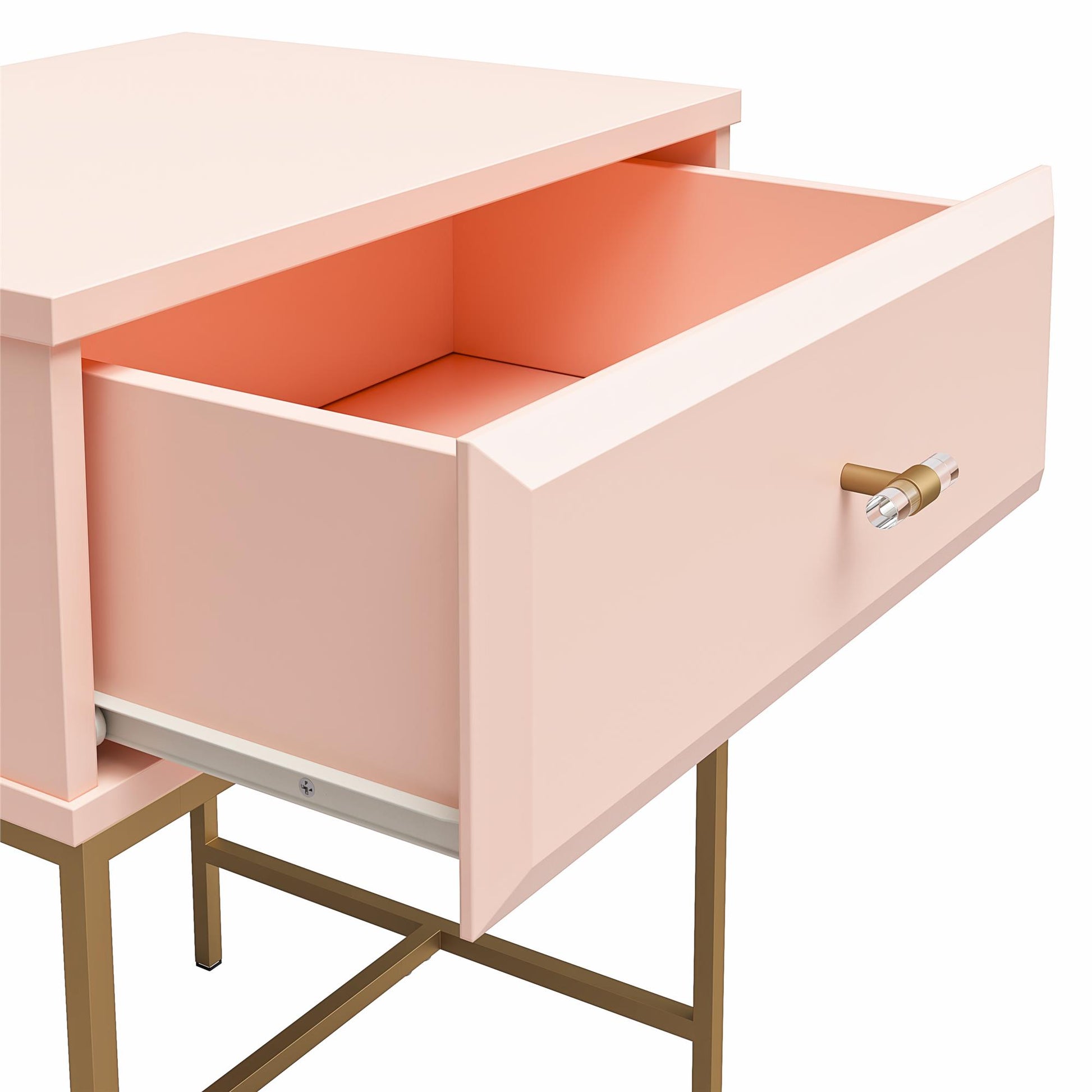 Effie Nightstand - Pale Pink
