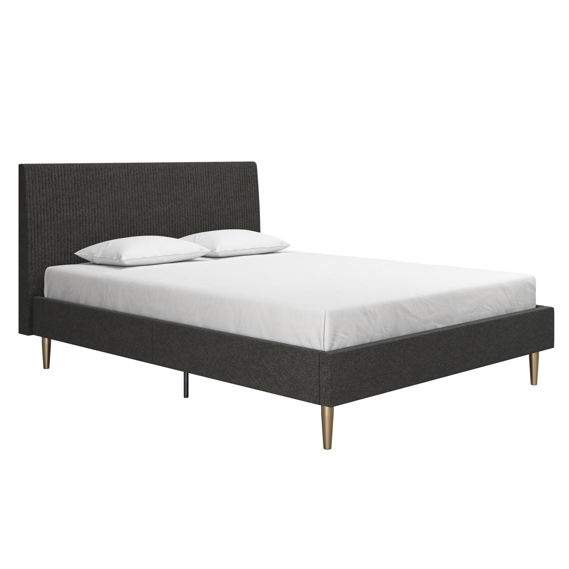Daphne Upholstered Bed - Dark Gray - Full