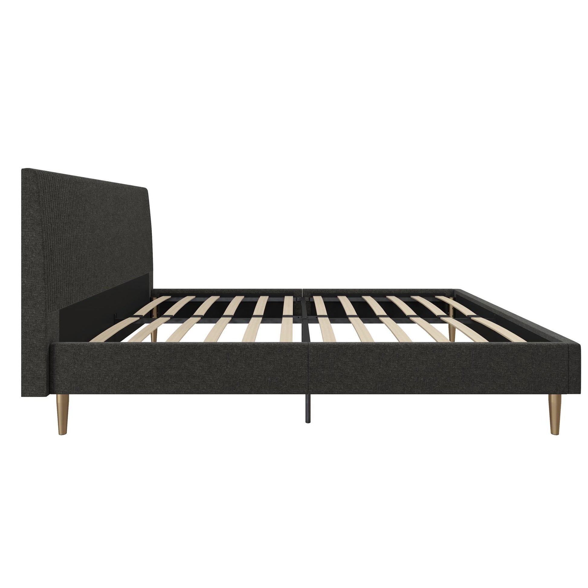 Daphne Upholstered Bed - Dark Gray - Full