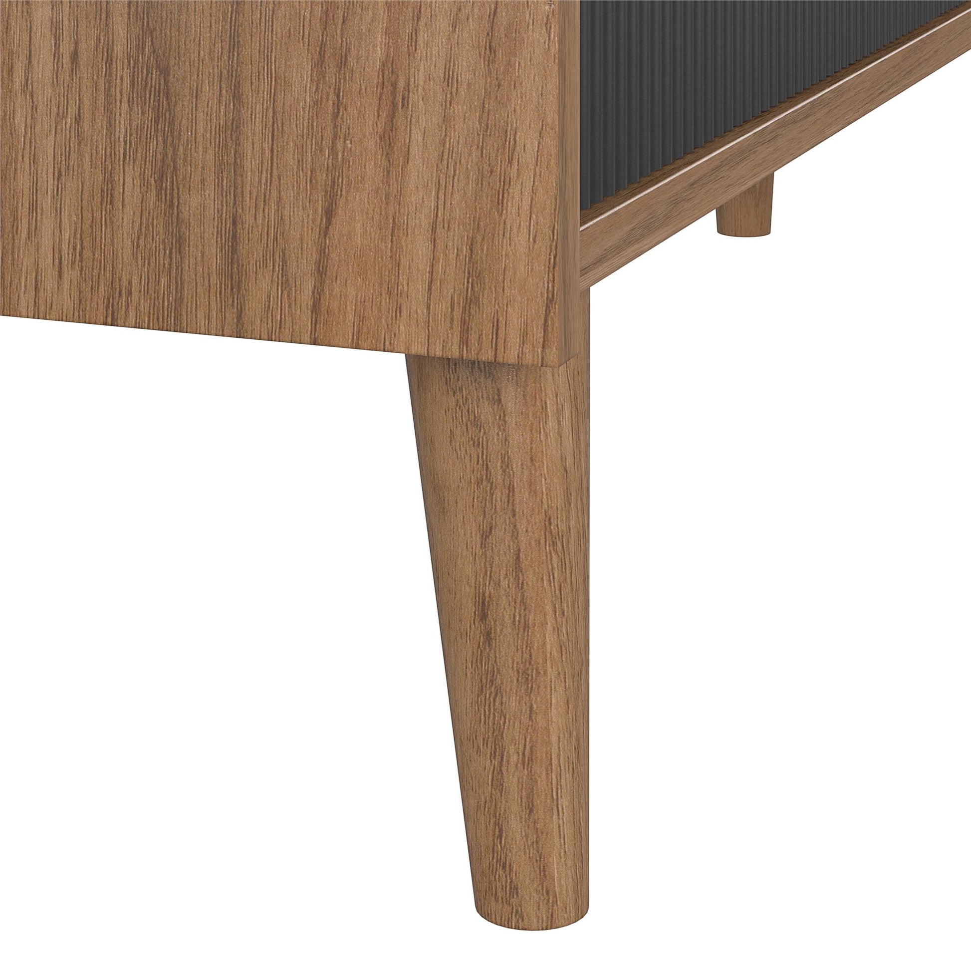 Magnolia TV Console/Record Station, Walnut/Black - Walnut
