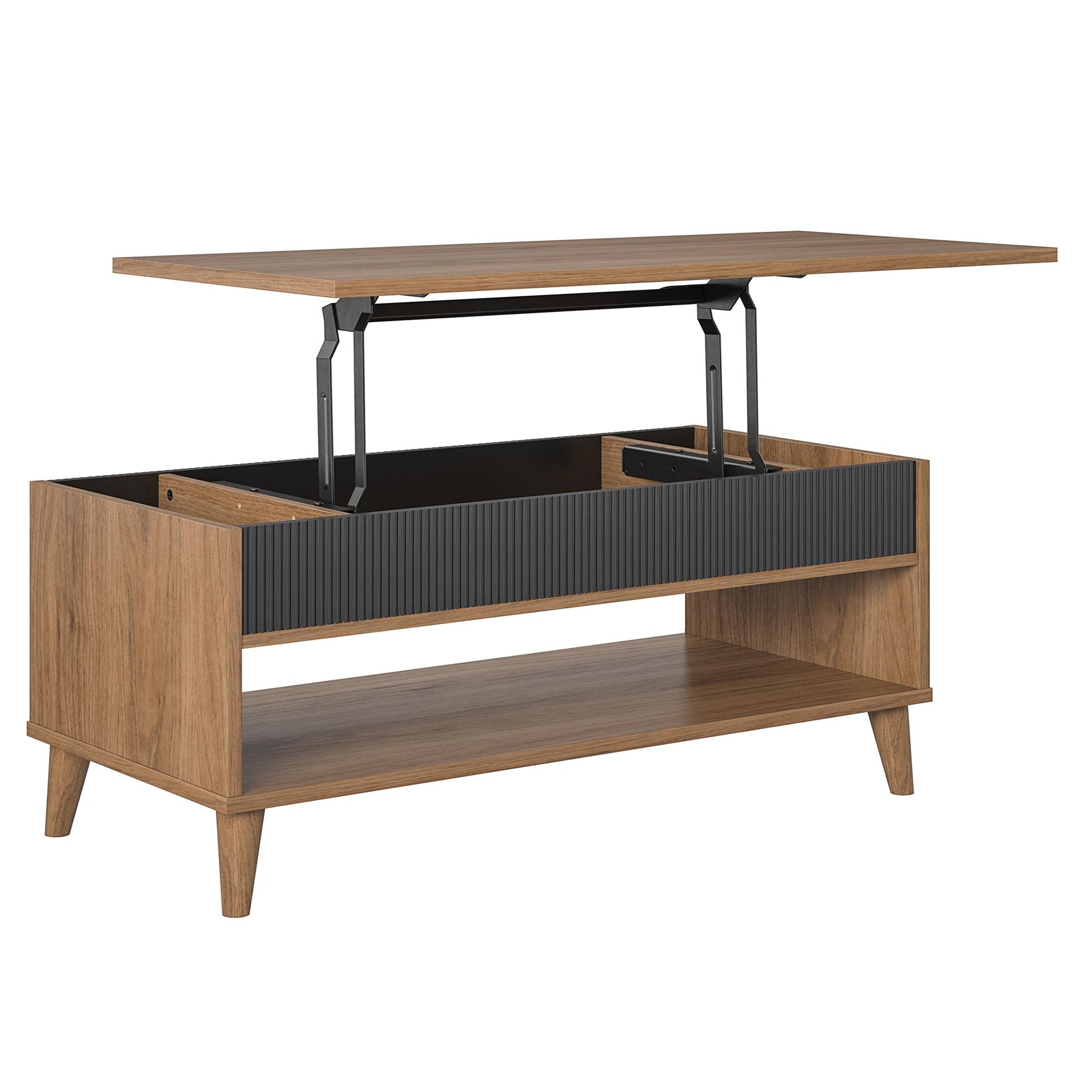 Magnolia Lift Top Coffee Table, Walnut/Black - Walnut