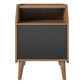Magnolia End Table, Walnut/Black - Walnut