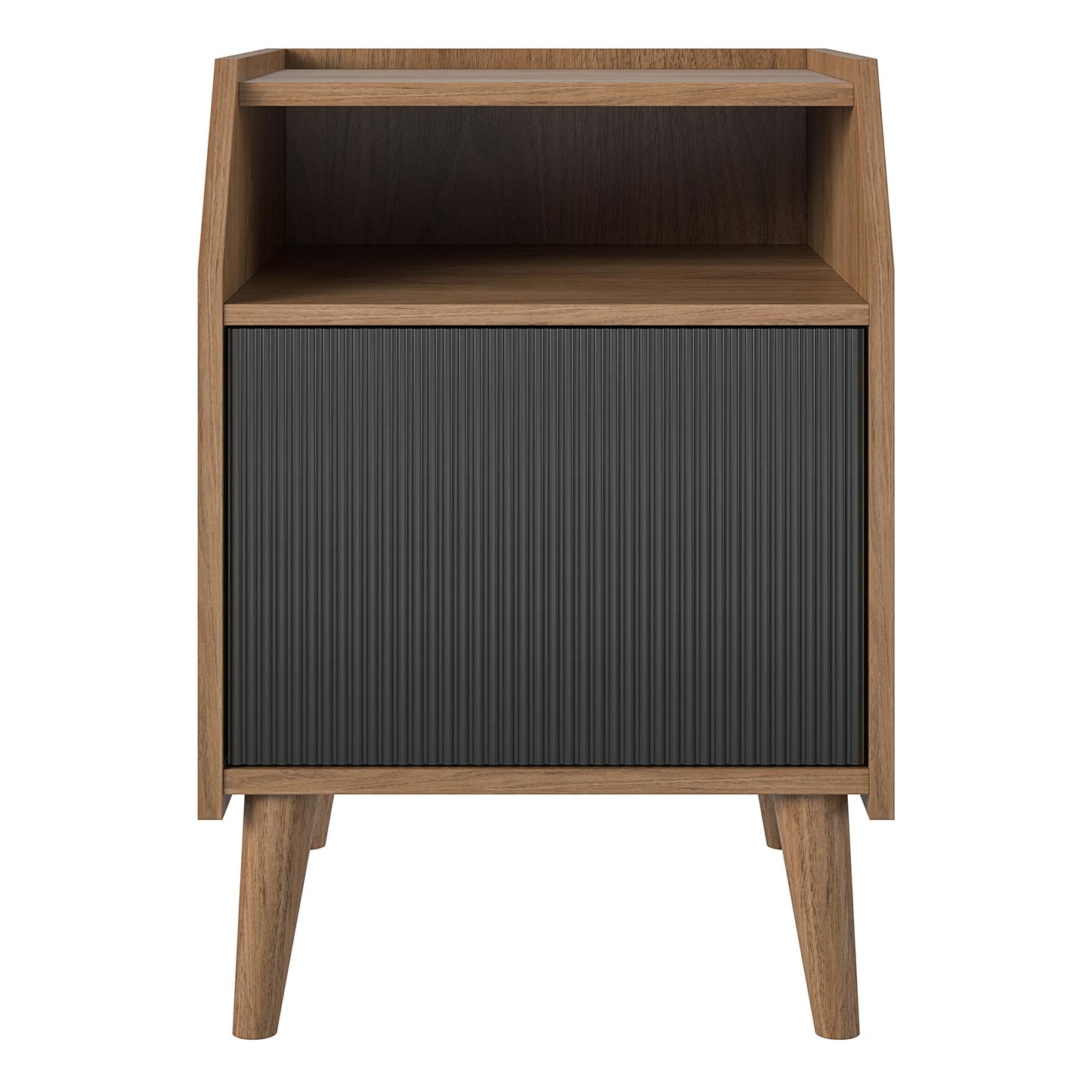 Magnolia End Table, Walnut/Black - Walnut
