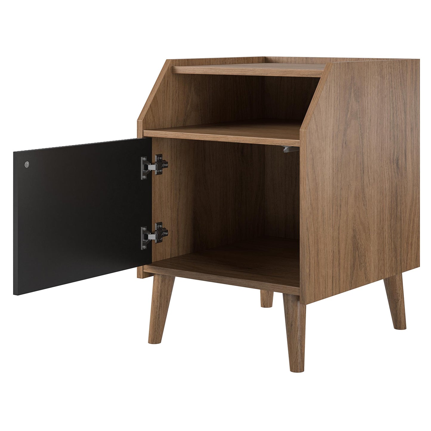 Magnolia End Table, Walnut/Black - Walnut