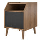 Magnolia End Table, Walnut/Black - Walnut