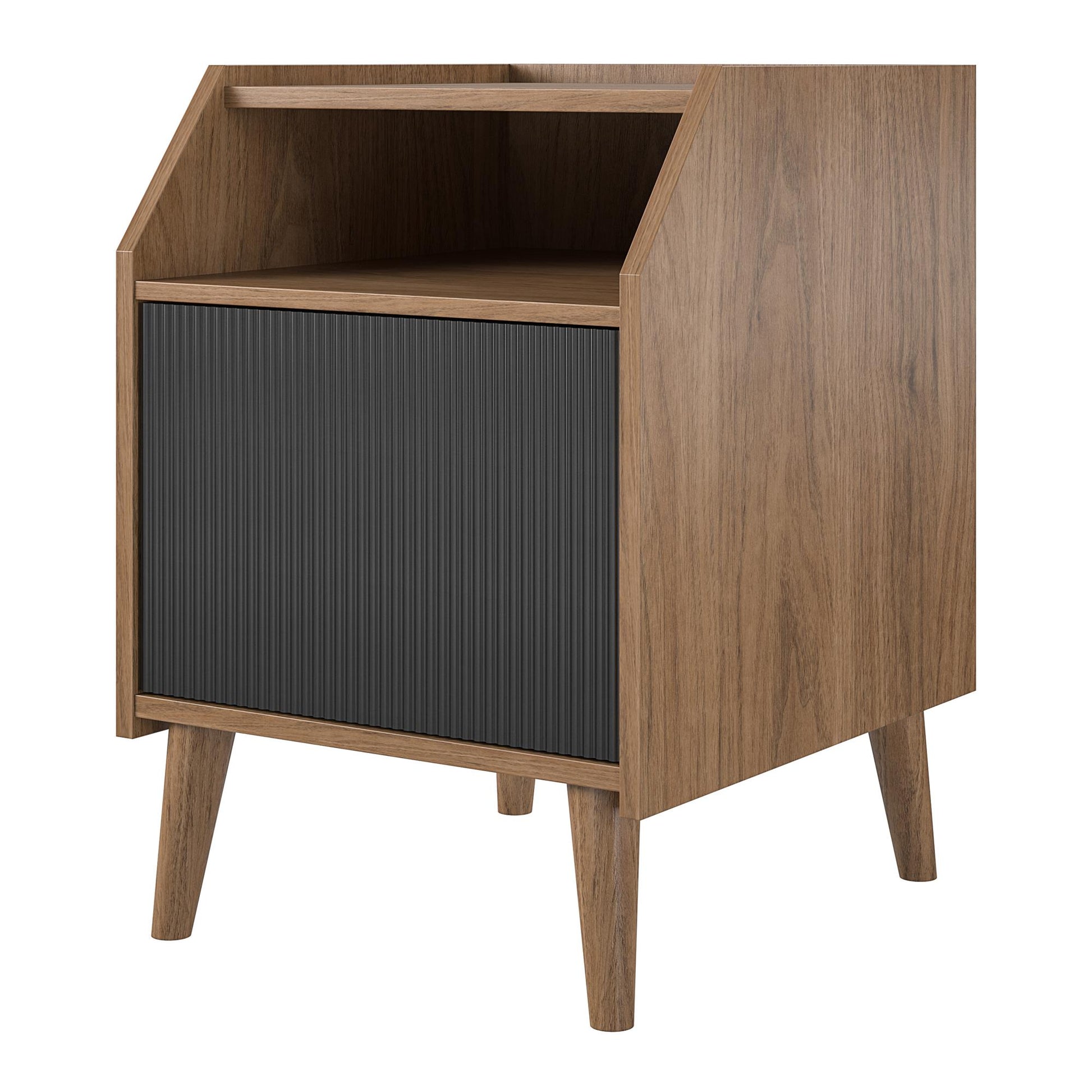 Magnolia End Table, Walnut/Black - Walnut