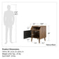 Magnolia End Table, Walnut/Black - Walnut